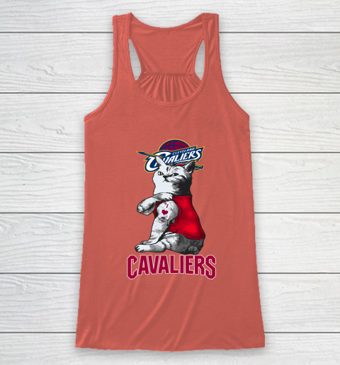NBA Basketball My Cat Loves Cleveland Cavaliers Racerback Tank 3