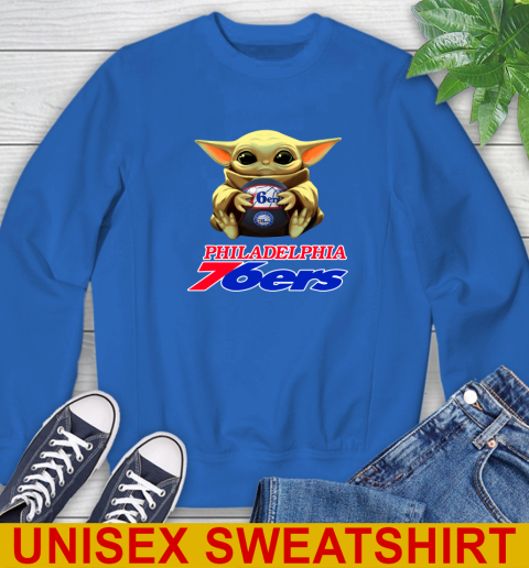 NBA Basketball Philadelphia 76ers Star Wars Baby Yoda Shirt 33
