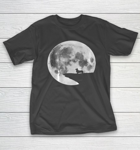 Funny Corgi Moon Shirt _ Funny Dog Breed Halloween Tee.K4S2TMUGC0 T-Shirt