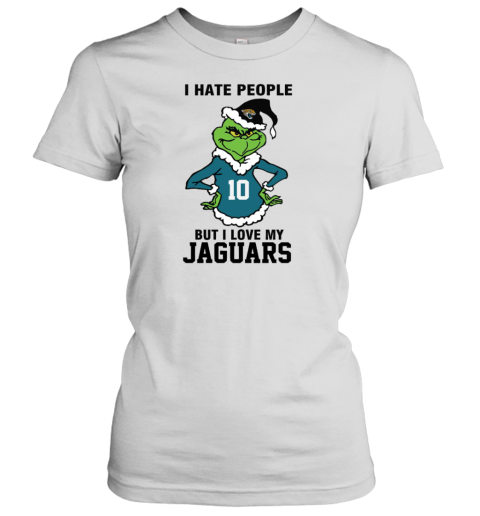 I Hate People But I Love My Jaguars Jacksonville Jaguars NFL Teams Women's T-Shirt