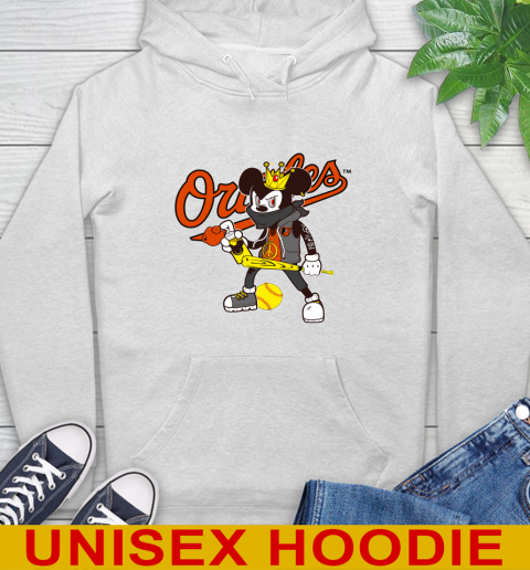 Baltimore Orioles MLB Baseball Mickey Peace Sign Sports Hoodie