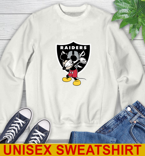 Oakland Raiders NFL Football Dabbing Mickey Disney Sports Sweatshirt