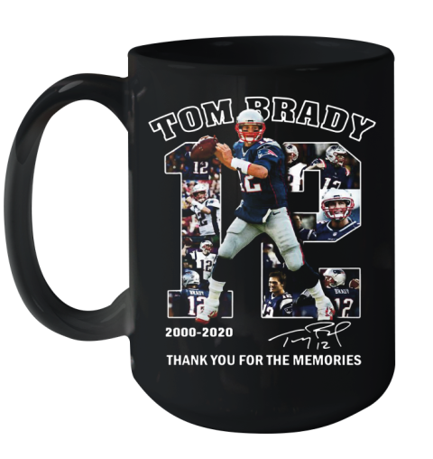 12 Tom Brady Thank You For The Memories 2000 2020 Ceramic Mug 15oz