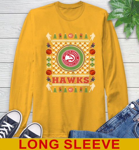 Atlanta Hawks Merry Christmas NBA Basketball Loyal Fan Long Sleeve T-Shirt 2