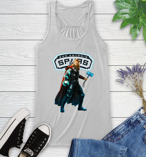 NBA Thor Avengers Endgame Basketball San Antonio Spurs Racerback Tank