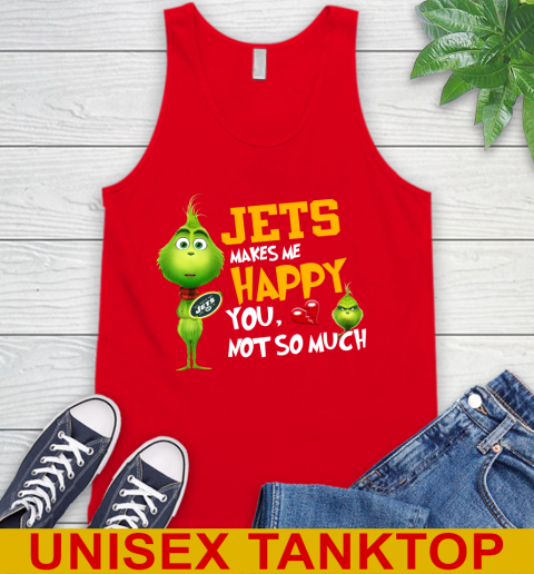 NFL New York Jets Makes Me Happy You Not So Much Grinch Football Sports Tank Top 5