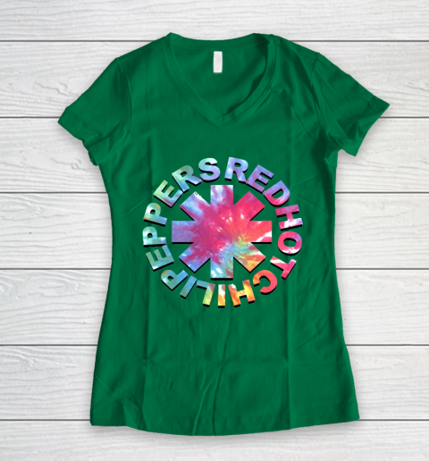 Red Hot Chili Peppers Galaxy Women's V-Neck T-Shirt 3