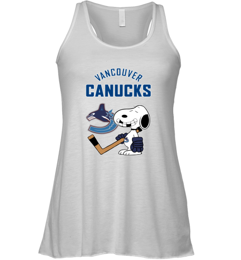 Vancouver Canucks Ice Hockey Broken Teeth Snoopy NHL Racerback Tank