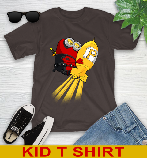MLB Baseball Pittsburgh Pirates Deadpool Minion Marvel Shirt Youth T-Shirt 6