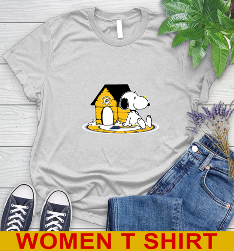NBA Basketball Indiana Pacers Snoopy The Peanuts Movie Shirt Women's T-Shirt