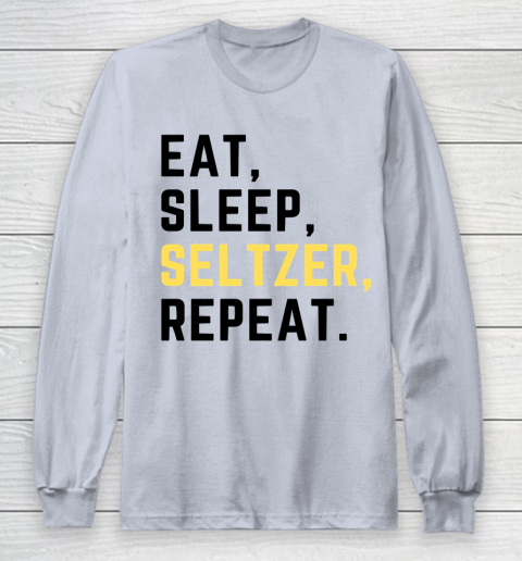 Bud Light Seltzer  Eat Sleep Seltzer Repeat Long Sleeve T-Shirt 4
