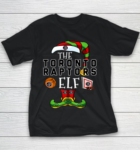 Toronto Raptors Christmas ELF Funny NBA Youth T-Shirt
