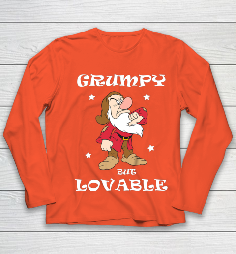 Grumpy But Lovable Christmas Dwaft Youth Long Sleeve Tee For Sports