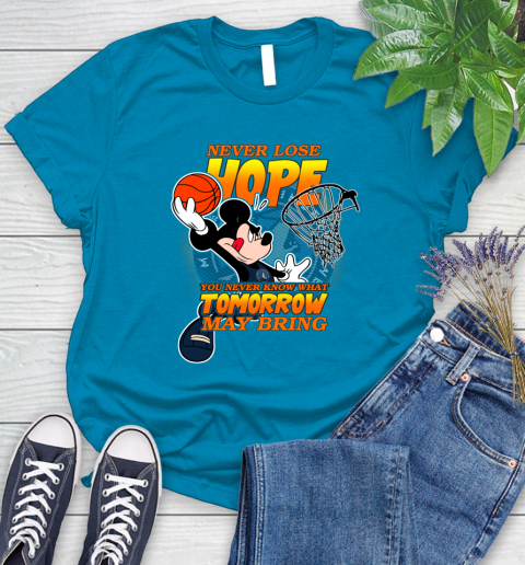 Minnesota Timberwolves NBA Basketball Mickey Disney Never Lose Hope Women's T-Shirt 10