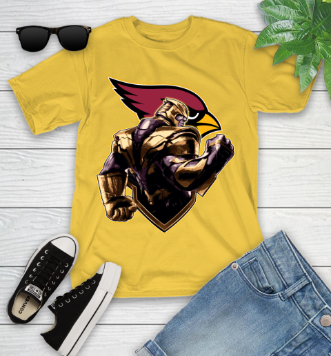 NFL Thanos Avengers Endgame Football Sports Arizona Cardinals Youth T-Shirt 8