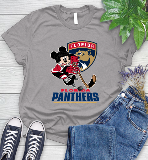 NHL Florida Panthers Mickey Mouse Disney Hockey T Shirt Women's T-Shirt 5