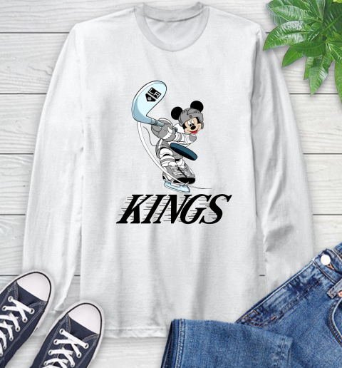 NHL Hockey Los Angeles Kings Cheerful Mickey Mouse Shirt Long Sleeve T-Shirt 2