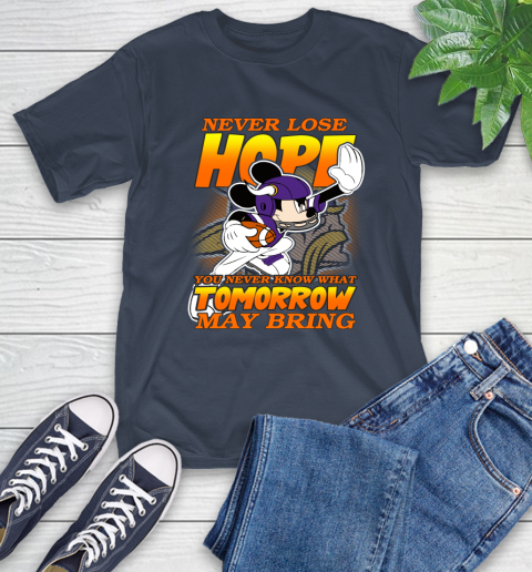 Minnesota Vikings NFL Football Mickey Disney Never Lose Hope T-Shirt 3