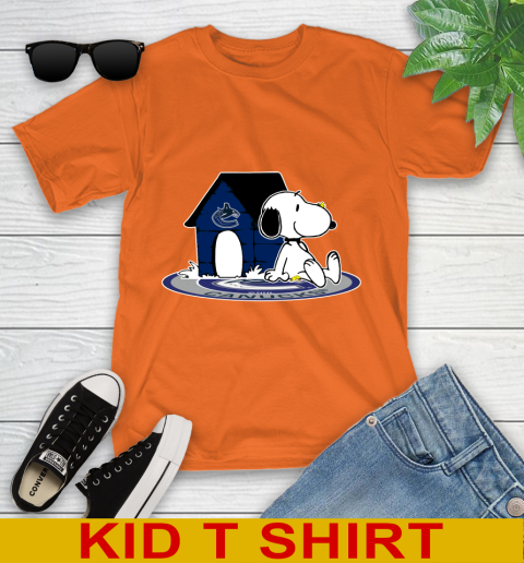 NHL Hockey Vancouver Canucks Snoopy The Peanuts Movie Shirt Youth T-Shirt 7