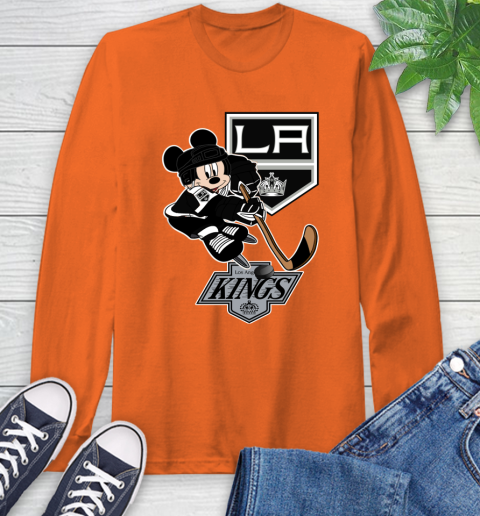 Los Angeles Kings Mickey Mouse Disney Hockey T Shirt Long Sleeve T-Shirt 5