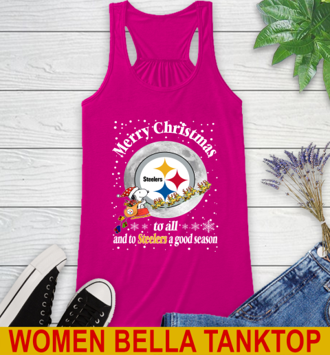 Pittsburgh Steelers Merry Christmas To All And To Steelers A Good Season NFL Football Sports Racerback Tank 6