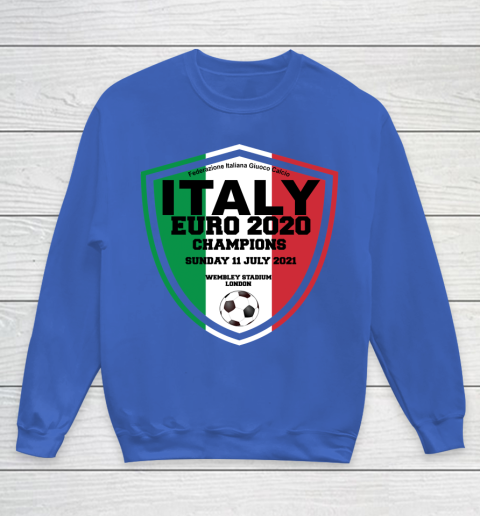 Italy Football Italian Football Forza Italia Champions Euro 2020 Youth Sweatshirt 6