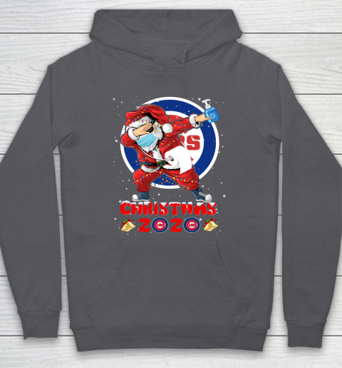 Chicago Cubs Funny Santa Claus Dabbing Christmas 2020 MLB Hoodie 4