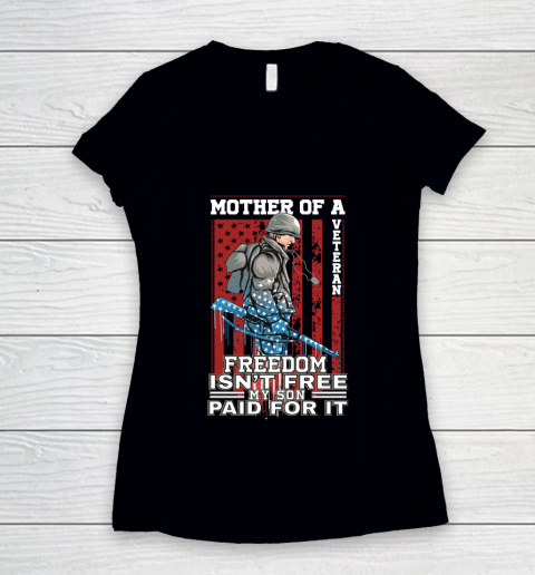 Veteran Freedom Isn't Free Women's V-Neck T-Shirt