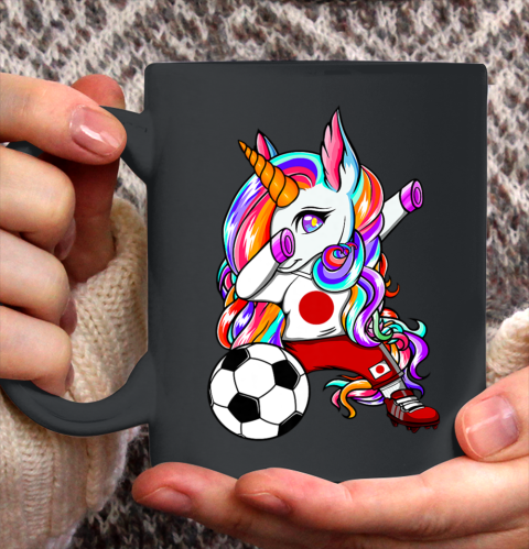 Dabbing Unicorn Japan Soccer Fans Jersey Japanese Football Ceramic Mug 11oz