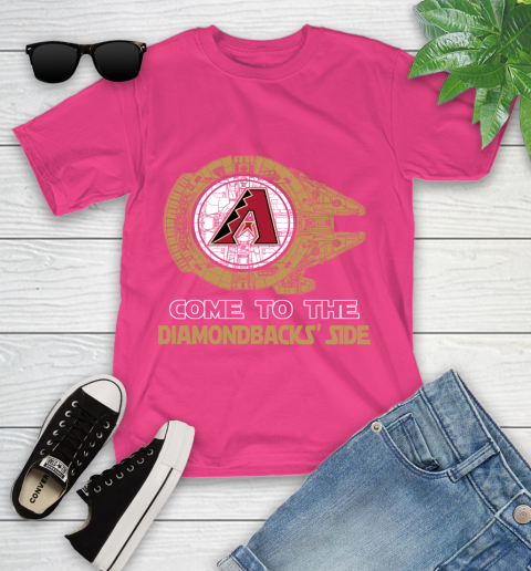 MLB Come To The Arizona Diamondbacks Side Star Wars Baseball Sports Youth T-Shirt 11