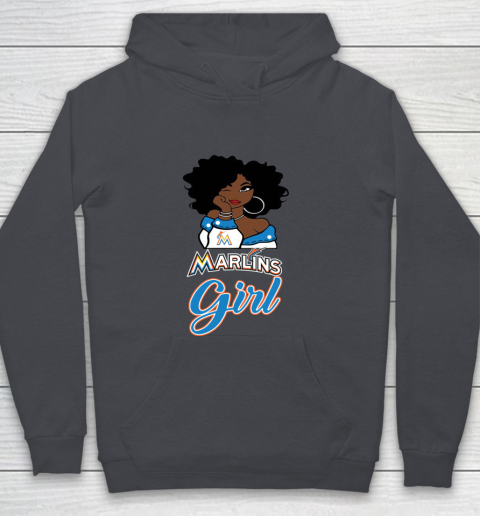 Miami Marlinss Girl MLB Youth Hoodie 7