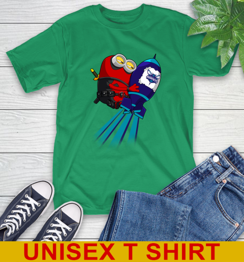 NBA Basketball Charlotte Hornets Deadpool Minion Marvel Shirt T-Shirt 7