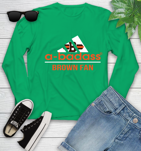 NFL A Badass Cleveland Browns Fan Adidas Football Sports Youth Long Sleeve 7