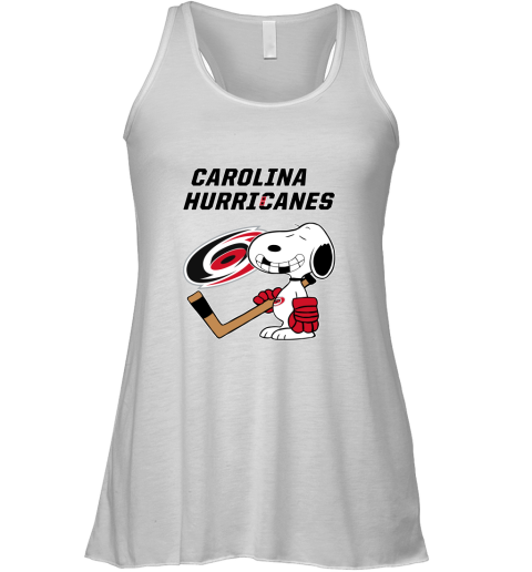 Carolina Hurricanes Ice Hockey Broken Teeth Snoopy NHL Racerback Tank