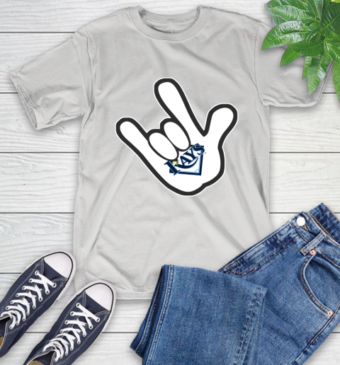 Tampa Bay Rays MLB Baseball Mickey Rock Hand Disney T-Shirt