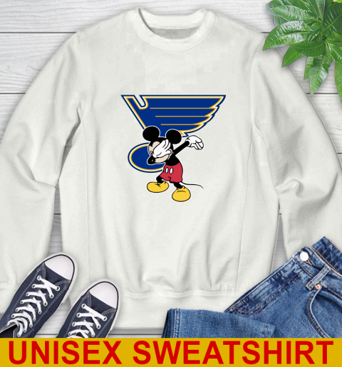 St.Louis Blues NHL Hockey Dabbing Mickey Disney Sports Sweatshirt