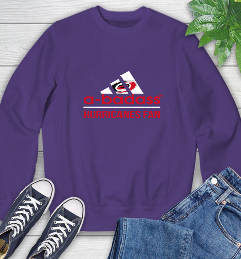 NHL A Badass Carolina Hurricanes Fan Adidas Hockey Sports Sweatshirt 4
