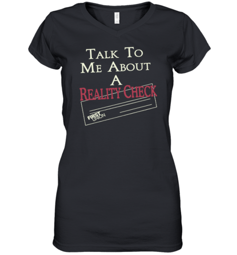 The White Lotus Talk To Me About A Reality Check Women's V-Neck T-Shirt