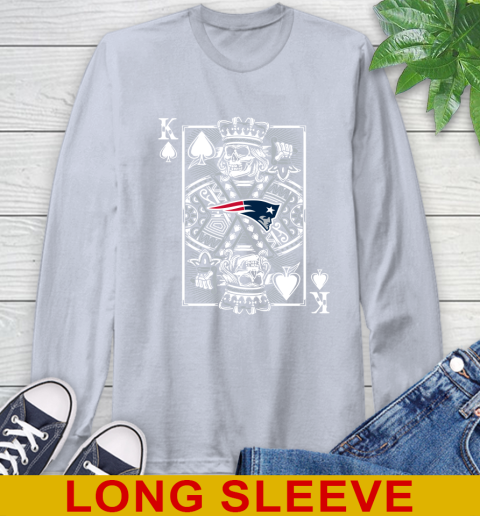 New England Patriots NFL Football The King Of Spades Death Cards Shirt Long Sleeve T-Shirt 6