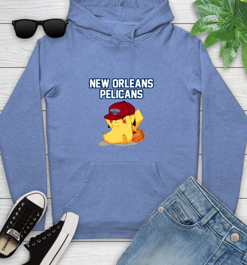 NBA Pikachu Basketball Sports New Orleans Pelicans Youth Hoodie 12