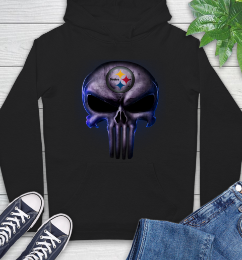 steelers skull hoodie