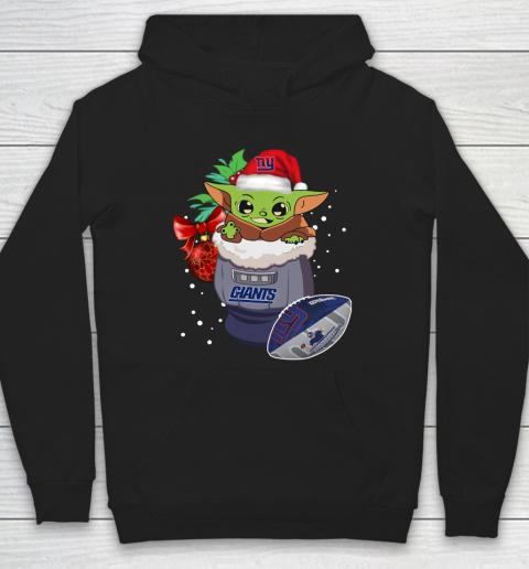 New York Giants Christmas Baby Yoda Star Wars Funny Happy NFL Hoodie 2
