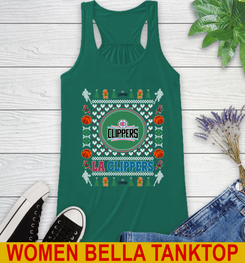 LA Clippers Merry Christmas NBA Basketball Loyal Fan Racerback Tank 5