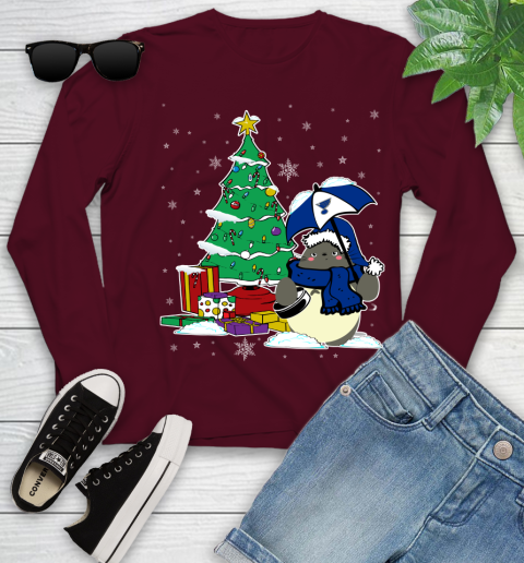 St.Louis Blues NHL Hockey Cute Tonari No Totoro Christmas Sports (1) Youth Long Sleeve 6
