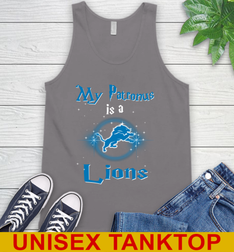 NFL Football Harry Potter My Patronus Is A Detroit Lions Tank Top 6