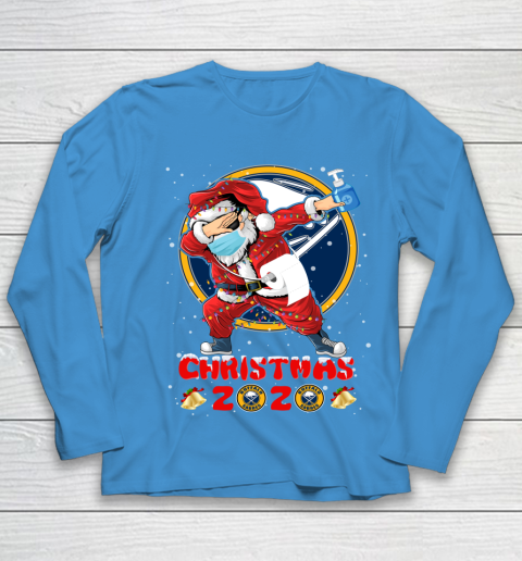 Buffalo Sabres Funny Santa Claus Dabbing Christmas 2020 NHL Youth Long Sleeve 5