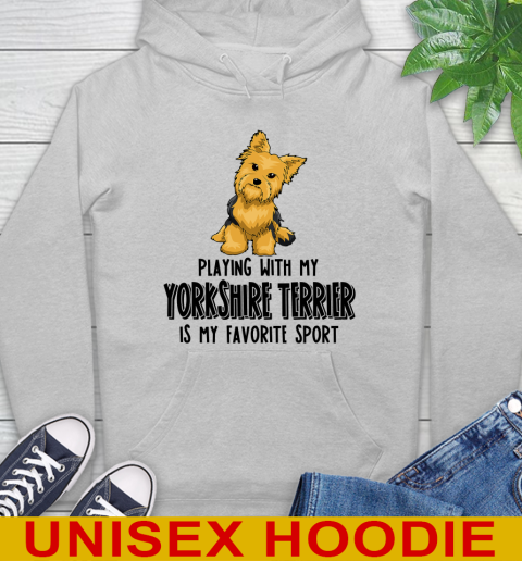 Playing with my yorkshire terrier is my favorite sport 16