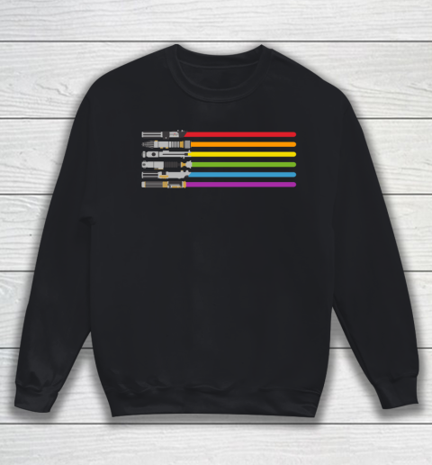 Star Wars Shirt Lightsaber Rainbow Sweatshirt