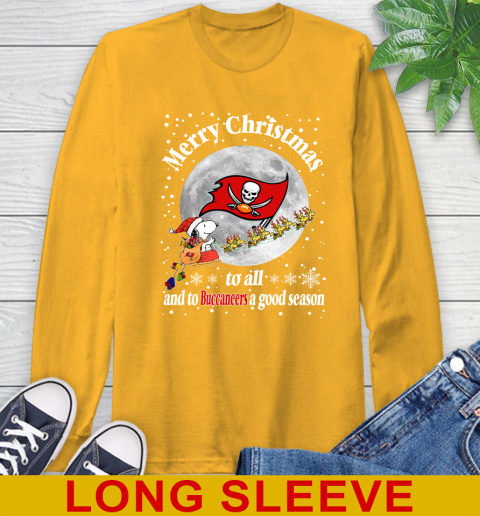 Tampa Bay Buccaneers Merry Christmas To All And To Buccaneers A Good Season NFL Football Sports Long Sleeve T-Shirt 2