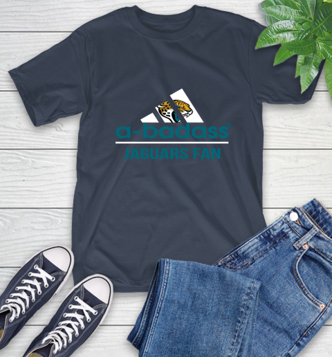 Jacksonville Jaguars NFL Football A Badass Adidas Adoring Fan Sports T-Shirt 3